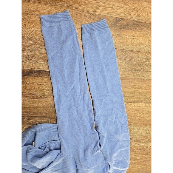 Worthington Women's L / XL V-neck 100% Cashmere Sweater Sky Blue Pullover - Picture 6 of 8